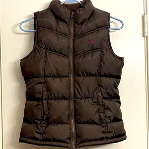 Girls Puffed Winter Zipper Vest - Old Navy